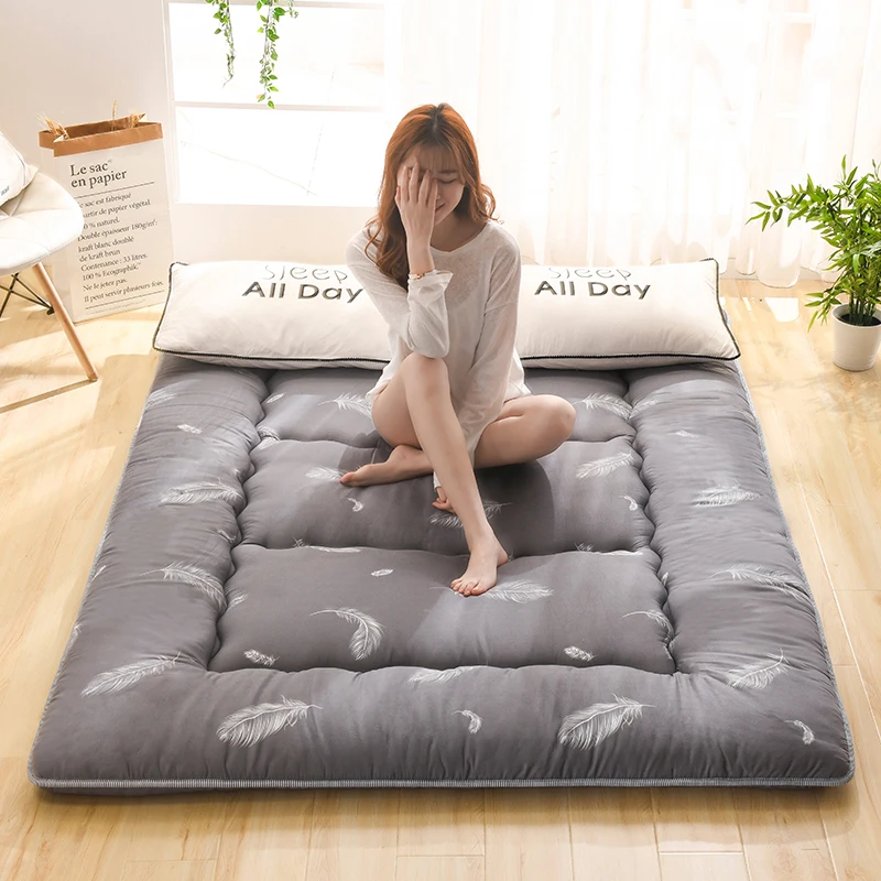 Japanese-style thickened tatami mattress floor mat soft cushion foldable lazy home sleeping pad bedroom floor artifact