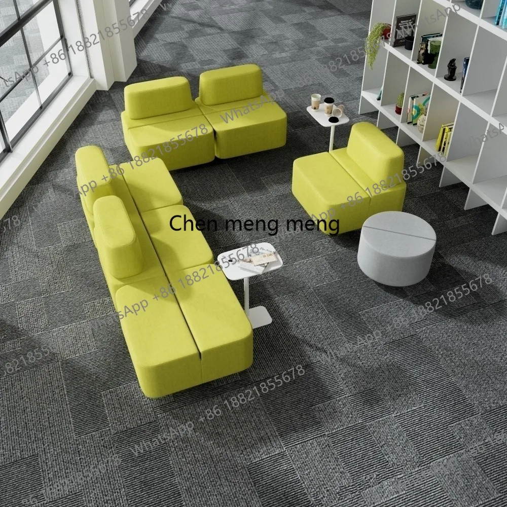 Modern Creative Office Sofa Designer Style Spliced Simple Portable Single Sofa Comfortable Rest Area Office  Furniture