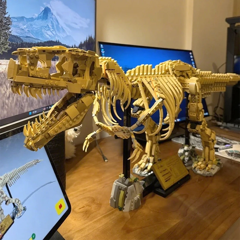 Set de Bloques de Construcción de Fósiles de Dinosaurios, 3145 Piezas, Ladrillos para Armar, Modelo de Juguete para Adultos, Regalos de Cumpleaños, Compatible con el Set
