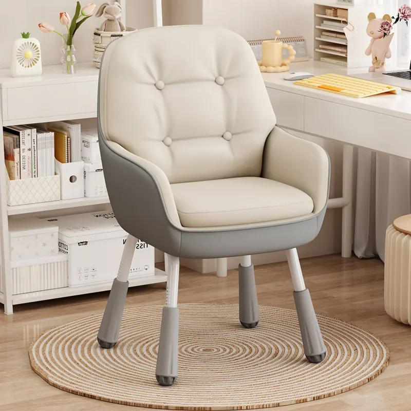 AOLIVIYA Study Chair Comfortable Sedentary Backrest Lifting Computer Chair Leisure Desk Chair Home Office Bedroom Makeup