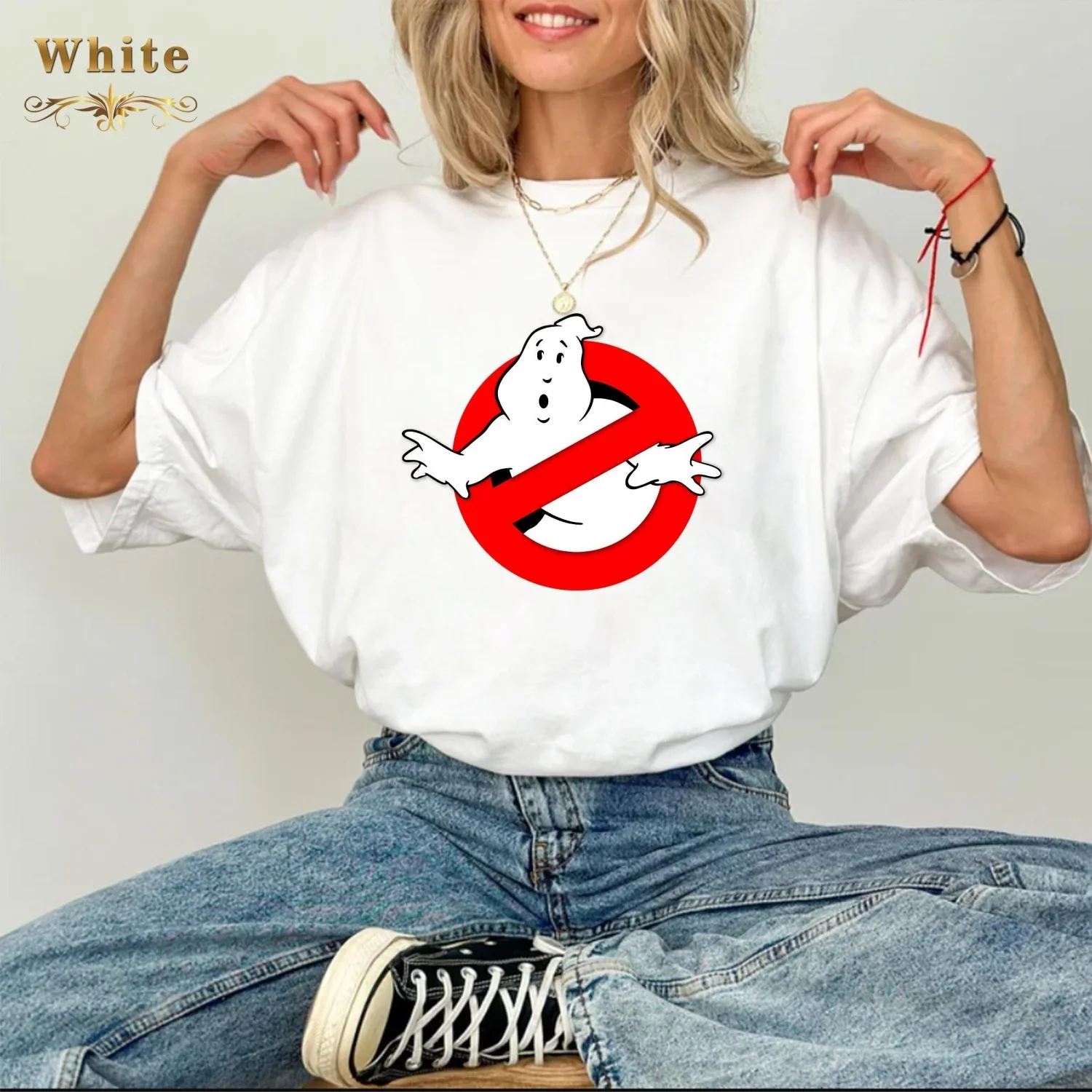 Ghostbusters Shirt,The Real Ghostbusters Logo T-shirt Summer T-Shirts for Kid/Adlut