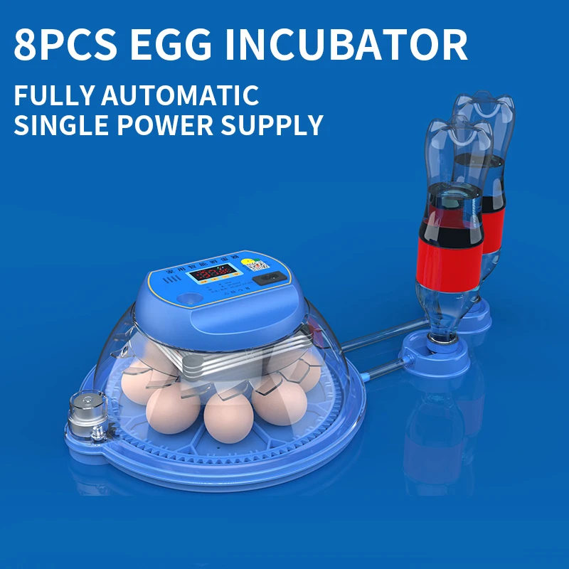 

220V 8Eggs Incubator Brooder Bird Quail Incubator Chick Hatchery Incubator Poultry Hatcher Turner Automatic Farm Incubation Tool