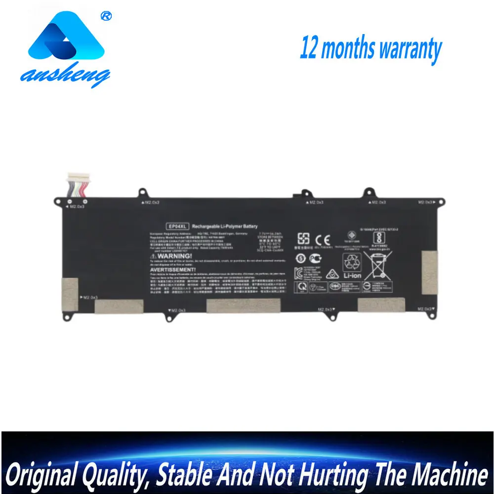 Genuine EP04XL Laptop Battery For HP Elite Dragonfly G1 G2 Series Notebook HSTNN-DB9J HSTNN-IB8Y L52448-1C1 7.7V 56.2Wh