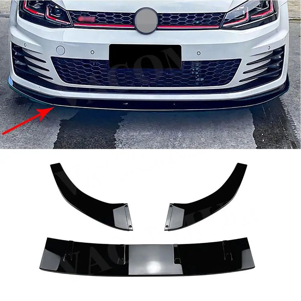 

VACOMUL Car Front Bumper Spoiler Lip Lower Flare Splitter for Volkswagen Golf 7 MK7 GTI R Rline 2013-2016 Exterior Modification