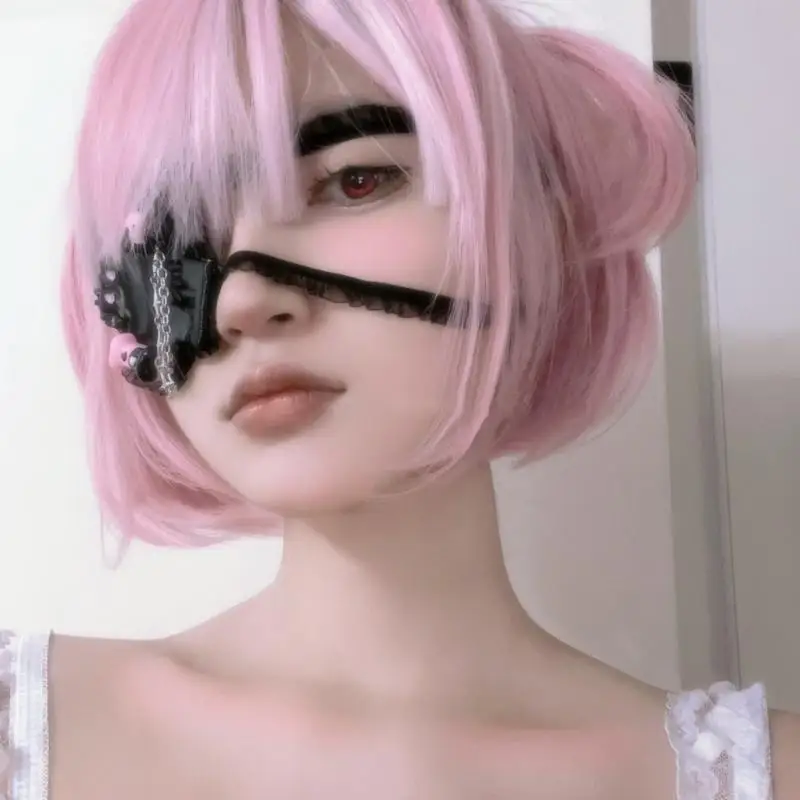 P88A Leuke Single Eye Patches Blinddoek Anime Cosplay Kostuums Eyeshade Props