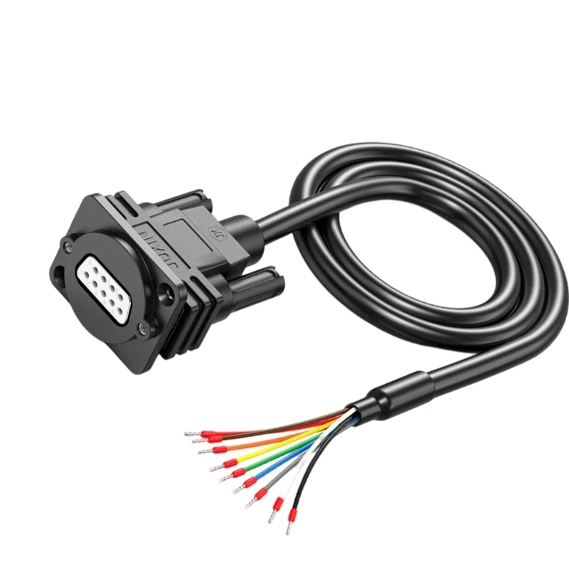  Premium DB9Pin RS232 Connectors Wire With Fishtailed Design And 6Mm Thick Diameter For Narrow Space Applications