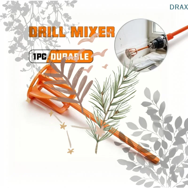 1Pc Hexagonal Shaft Gypsum Paint Mixer Accessory Multi-Functional Electric Drill Stirring Paddle For Mortar Filler