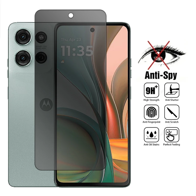 

For Motorola Moto G75 5G Glass For Motorola Moto G75 Tempered Glass 6.78 inch Anti-spy Privacy 9H Full Glue Screen Protector
