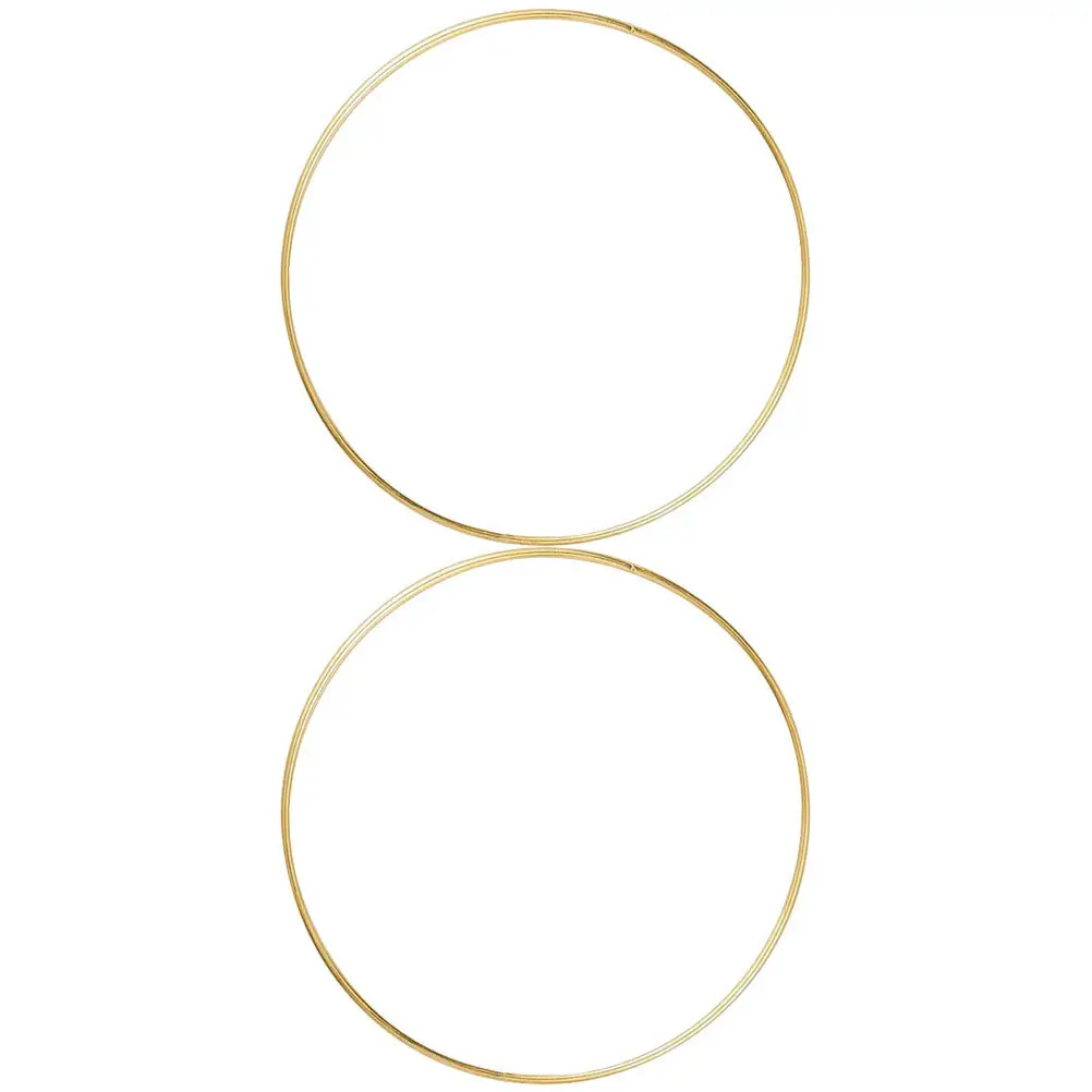 

2 шт. высококачественные металлические кольца для рукоделия: основа для ловца снов, кольцо для венка, основа для ветряного колокольчика, для поделок своими руками, духовного декора, праздничного оформления