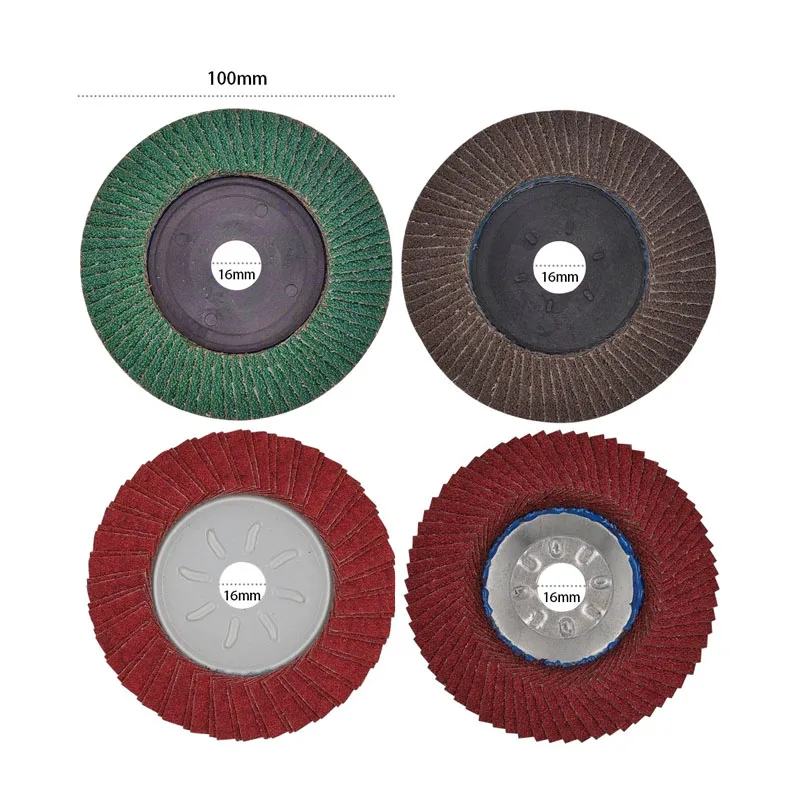 19PCS Abrasive Discs Set, 100mm 4 Inch Flap Sanding Wool Grinding Cutting Wheels Blades Wood/Metal working For Angle Grinder