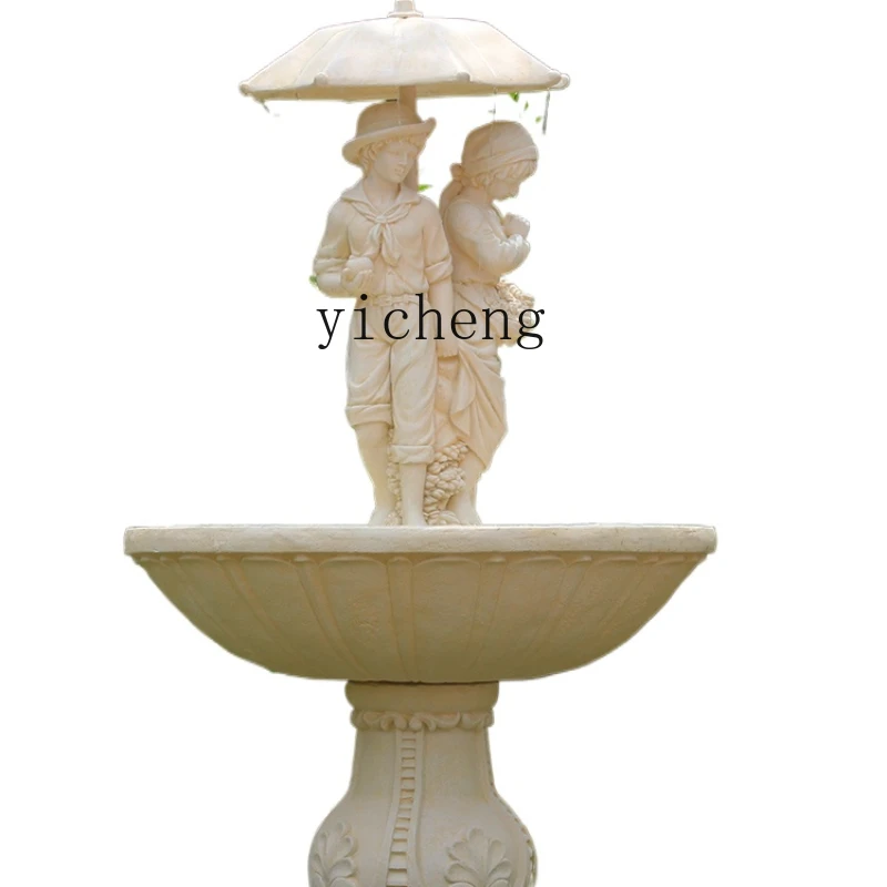 

ZK Outdoor Garden Flowing Water Decoration Couple Fountain Villa Courtyard Waterscape Decoration