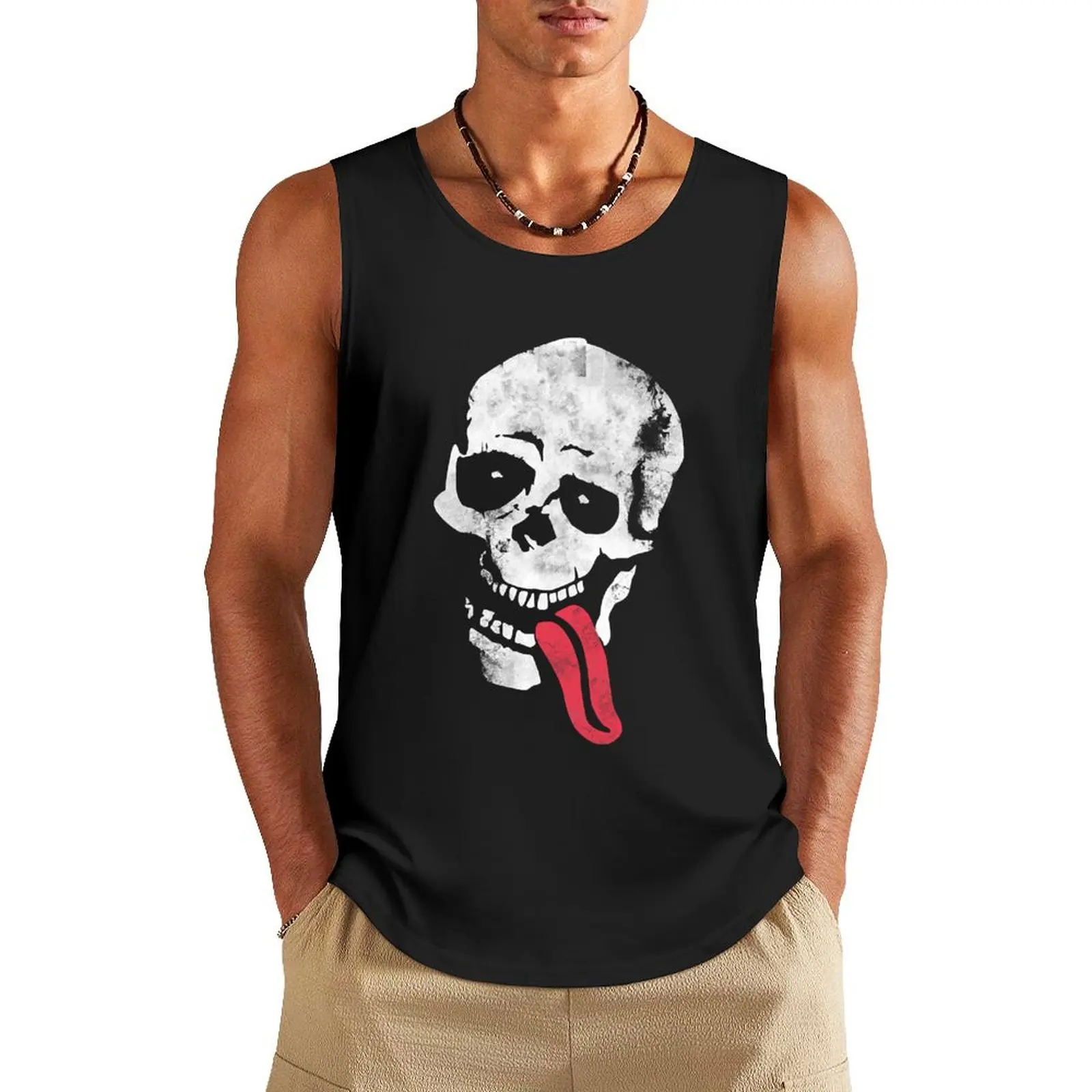 

Jesse Pinkman Skeleton Tongue Tank Top gym shirts Men's tops