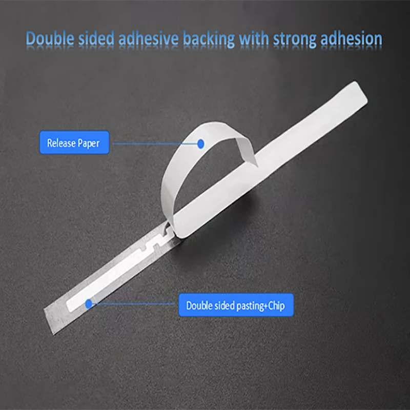 UHF RFID Wet Inlay Tag, Etiqueta da etiqueta, Chip H10, Alta Qualidade, 18000-6C, 860-960MHz, 915 MHz, 20Pcs