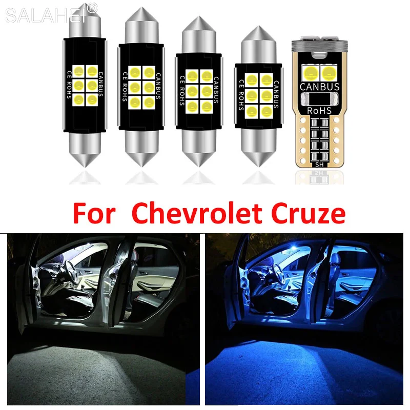 

12 шт., автомобисветильник светодиодные лампы для Chevrolet Cruze