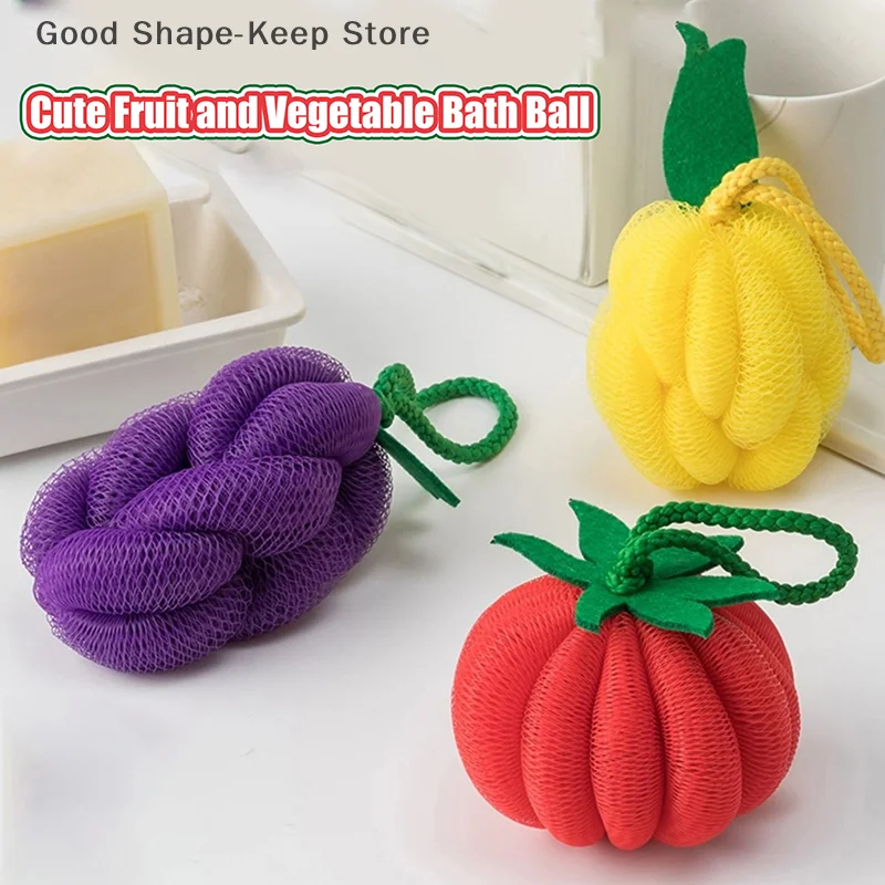 

Шарик для ванны с дофамином в форме фруктов и овощей. Мягкий цветок для ванны с пузырьками, который не разбросить для расслабляющего использования в ванне.