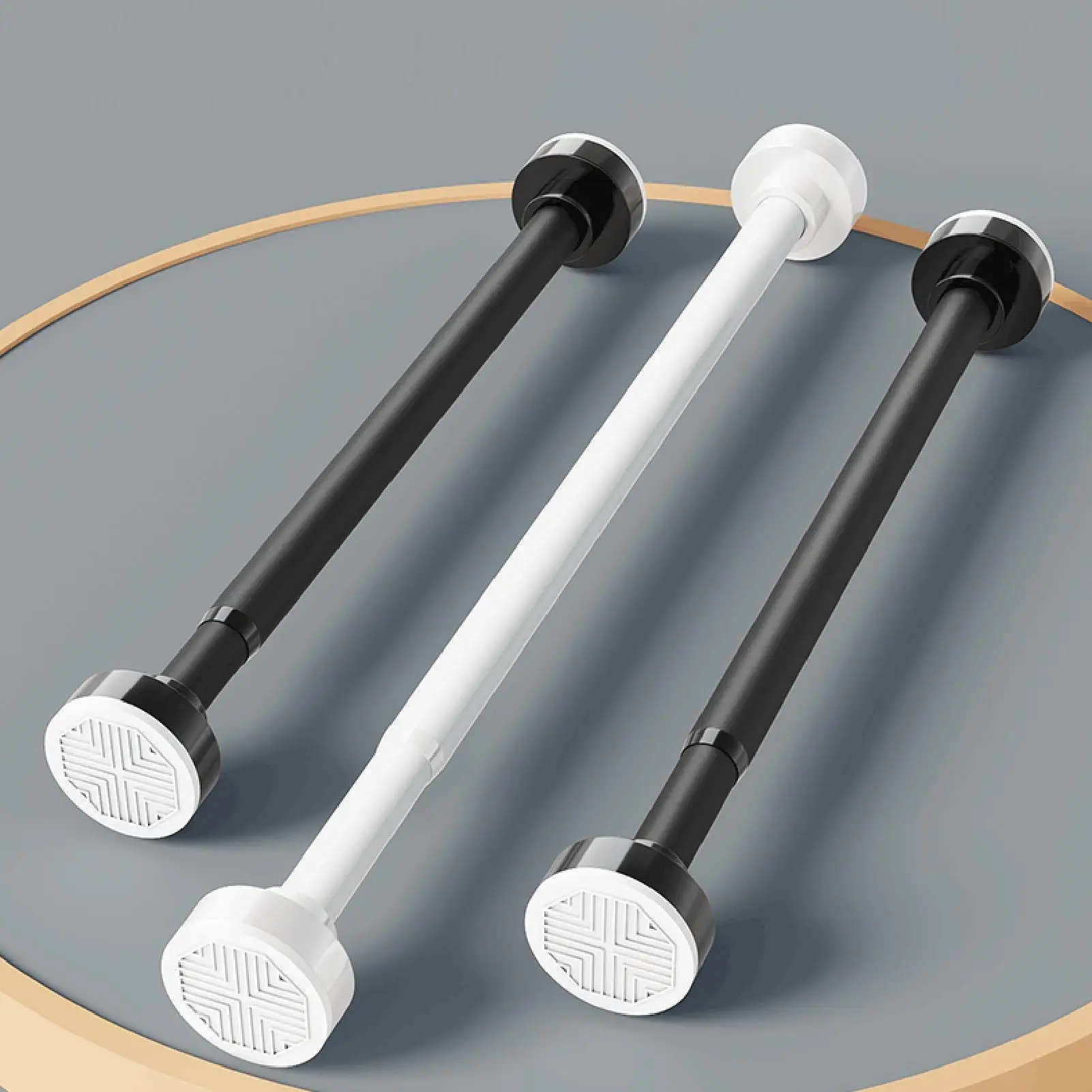 

Усиленный душевой карниз без сверления, на резьбовой соединении, для ванной комнаты, общежития, отеля, квартиры, кухни