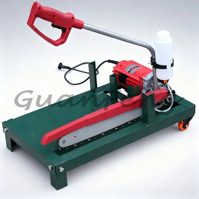 Electric Log Saw Firewood Splitter 220V 2850W, High Power Rural Household Wood Log Cutting Machine
