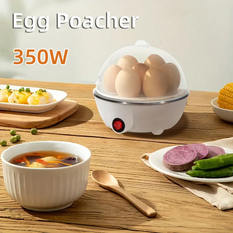 Multi Functional Egg Poacher,350W Egg Boiler Egg Cooker Automatic Power Off Home Steamed Egg Custard Boiled Egg Machine 110V220V