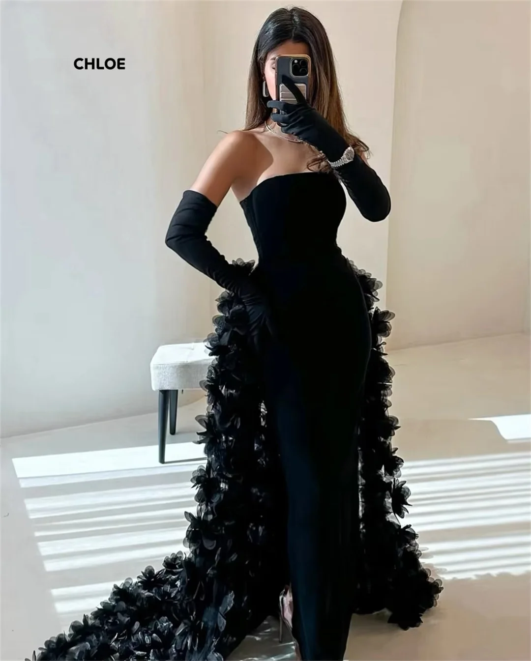 Vestido De cóctel hecho a medida para mujer, vestidos De graduación con hombros descubiertos, vestido De graduación De lujo 2025, vestidos De noche elegantes con cola De pez 2025