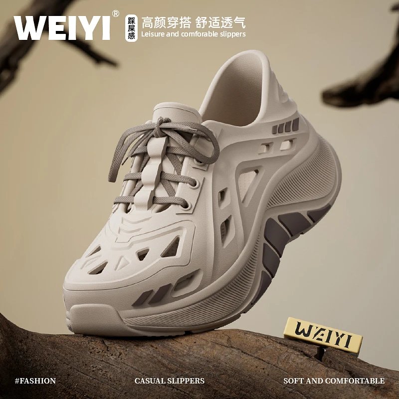 

Summer New Beach Sandals Hollow Shoes Lightweight Anti slip Water Shoes Outdoor Comfortable Anti slip Leisure Shoes Garden Shoes