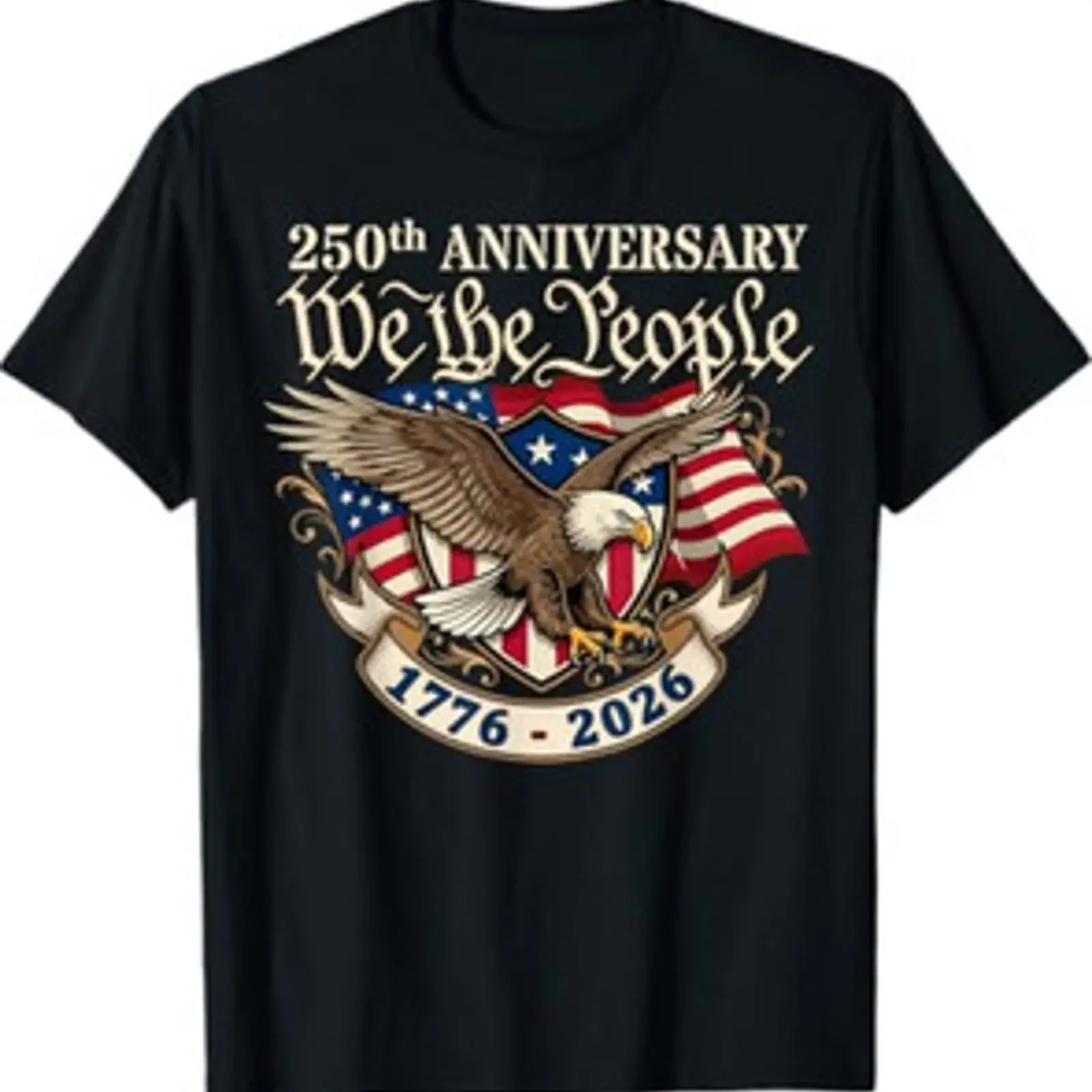 Camiseta 250 Aniversario USA 250º Águila Bandera Patriótica 4 de Julio vintage Washed fashion Comfortable Versatile