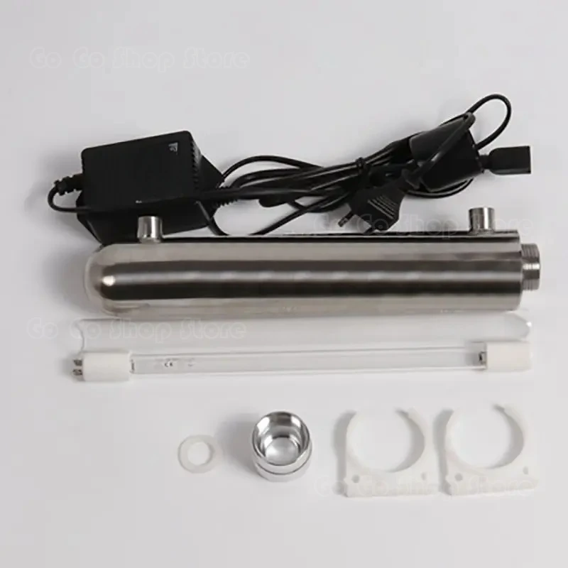 

110V/220V Stainless Steel UV Water Sterilizer Ultraviolet Tube Lamp Direct Drink Disinfection Filter Aquarium Fish Tank Purifier