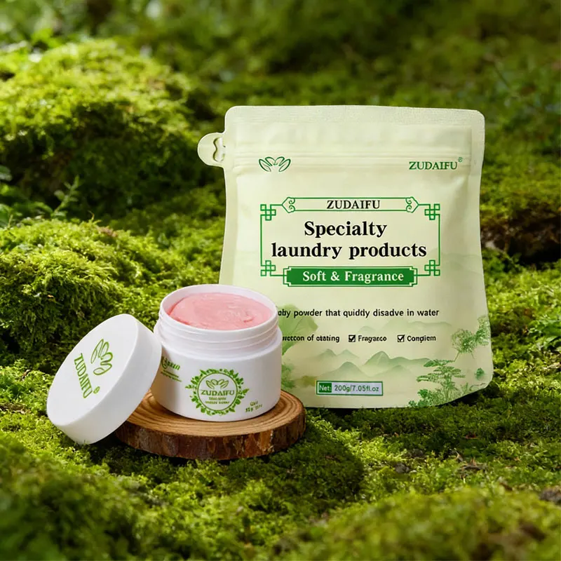 1pc Zudaifu 3rd Generation Body Creamherbal Body Lotion +200g Laundry Washing Powder Household Clothes Cleaning Detergent Set