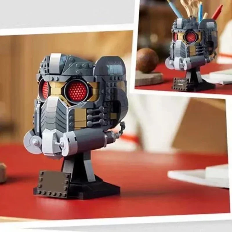 

Star King Helmet model block, 600 pcs,toy adaptation 76251 pieces, birthday gift