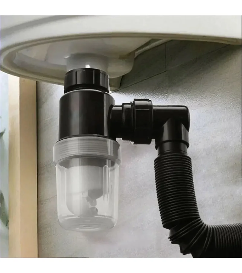 Universal Flexible Sink Drain Pipe Set Retractable Deodorant Drainage Tube Basin Installation For Kitchen Bathroom Accessories