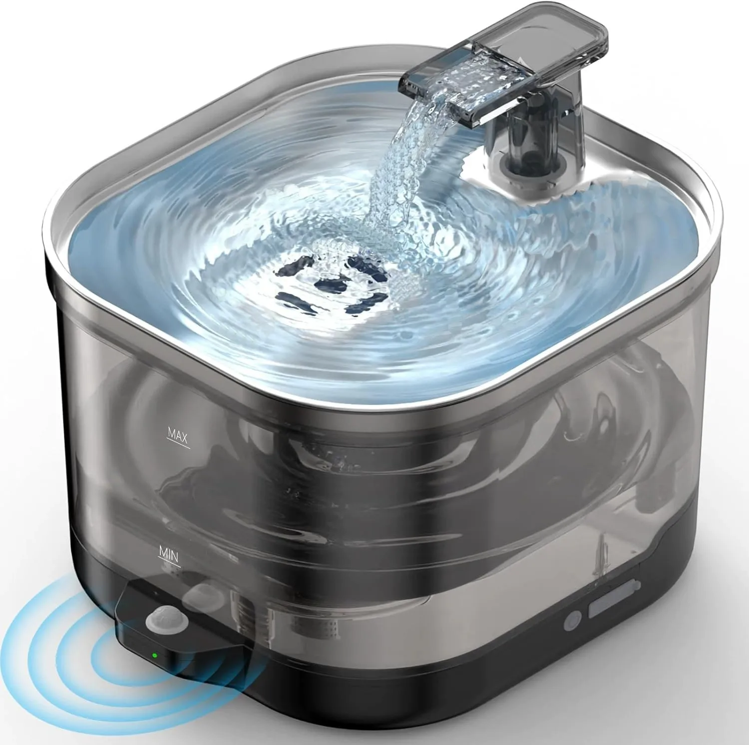 Automatic Recirculating Wireless Portable Battery-Powered Plastic Cat Water Dispenser-Smart Pet Product