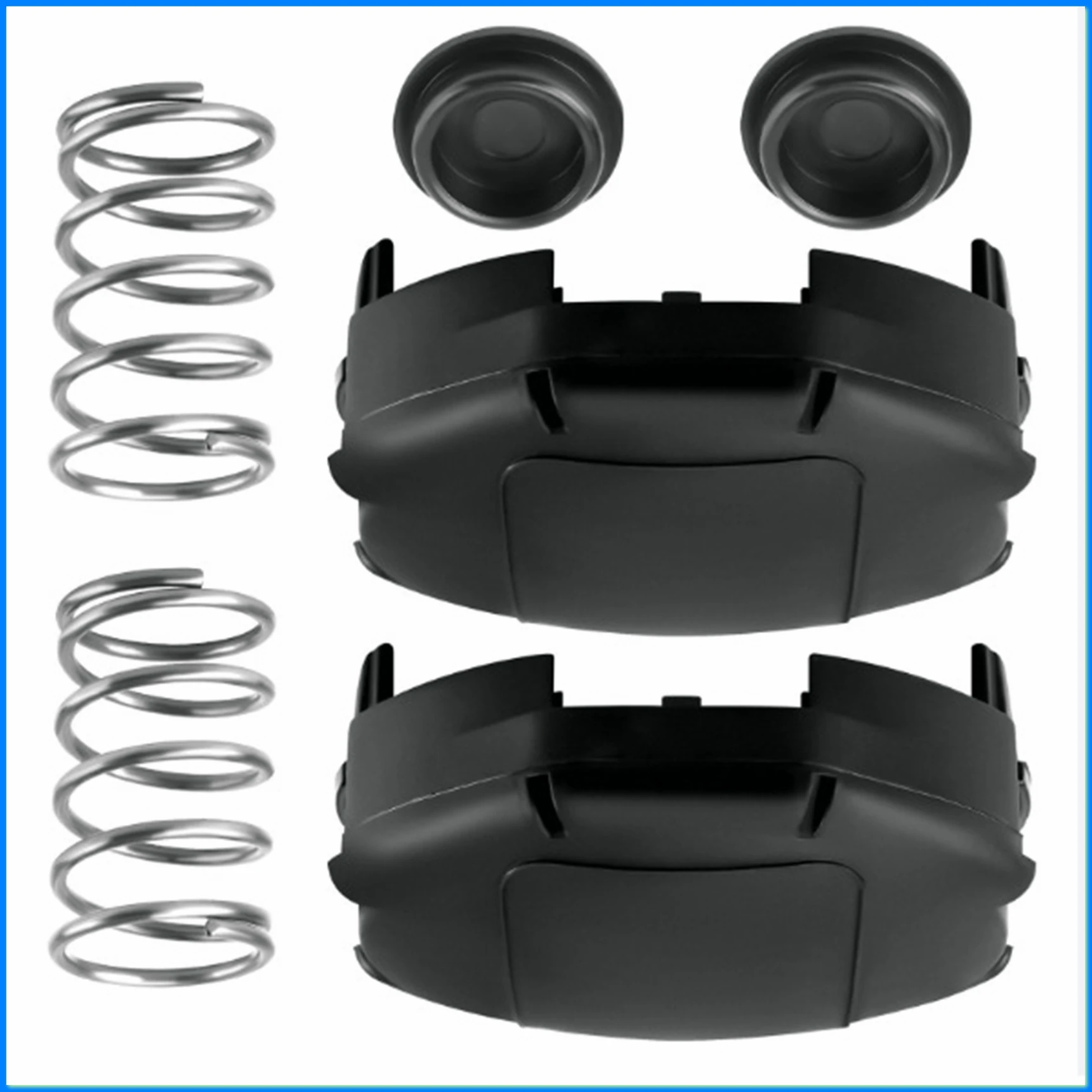 Speed Feed 400 Trimmer Head Cap and Spring Kit,for SRM-225, SRM-230, Weed Eater Parts X472000070, 2 Pack-AT35