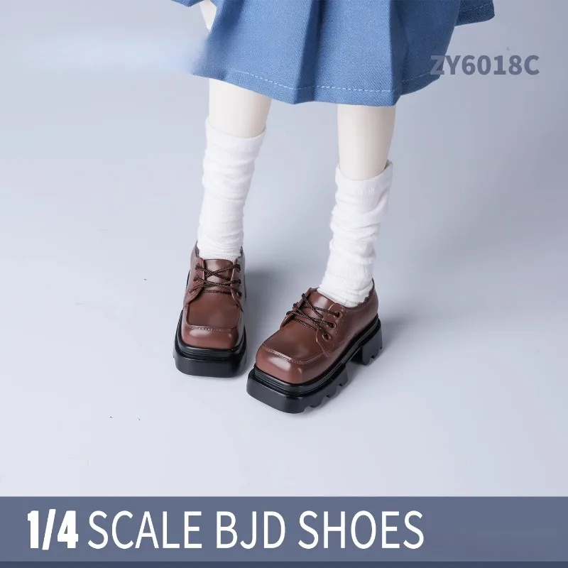 1/4 مقياس أنثى الجندي ألعاب مجوفة الأحذية ساحة تو سميكة سوليد الأحذية نموذج ملحق صالح عمل أرقام دمى الجسم #5