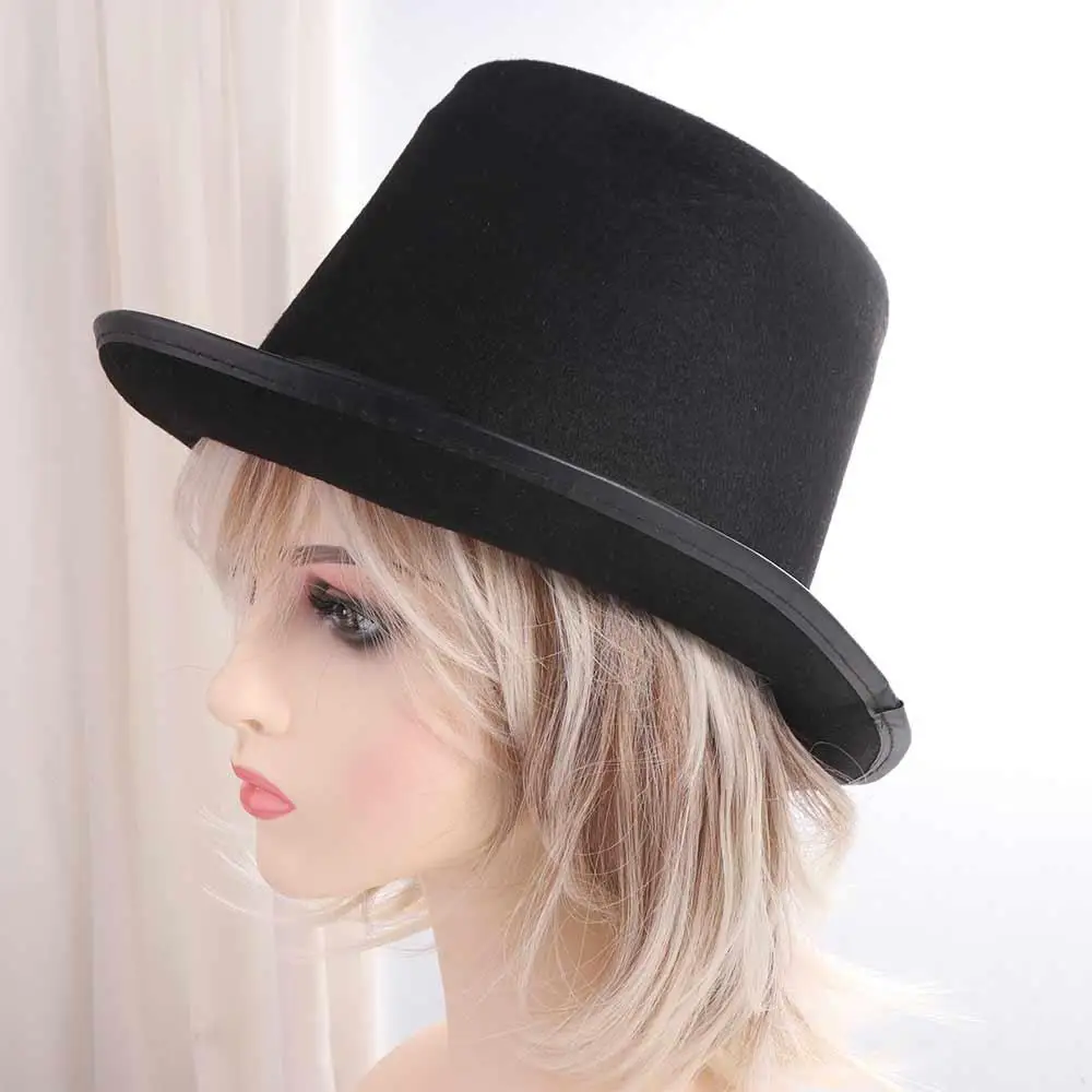 Party Supplies 1pc Halloween Props Cosplay Fancy Dress Costume Retro Top Cap Performed Hat Magician Top Hat Bowler Top Hat