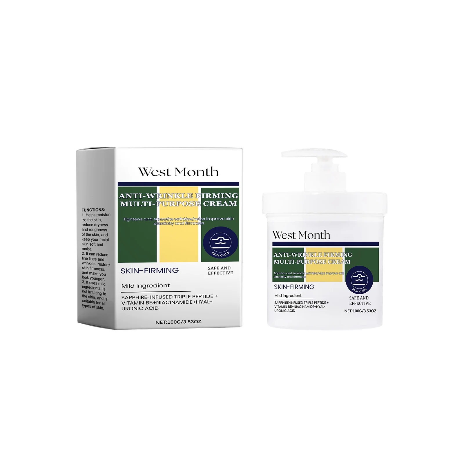 Anti-wrinkle Firming Multi-purpose Cream Moisturizing Tightens and Smooths Wrinklos,helps Improve Skin Elasticity and Firmness