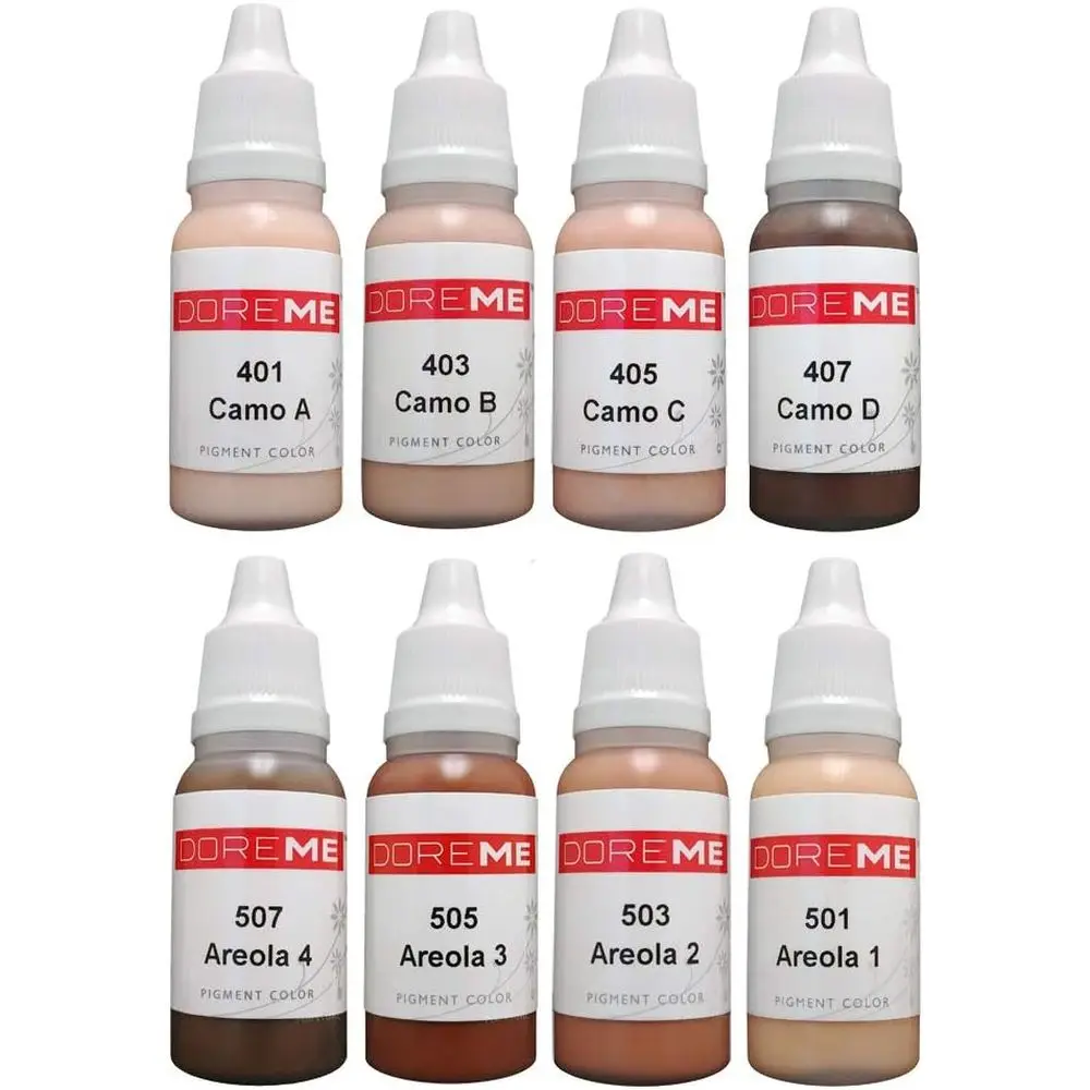 

Permanent Makeup Pigment Skin tone Set Kit Areola Cover Up Camo Ink Color Cosmetic Camoulage Micropigmentation Sets (Skintone)