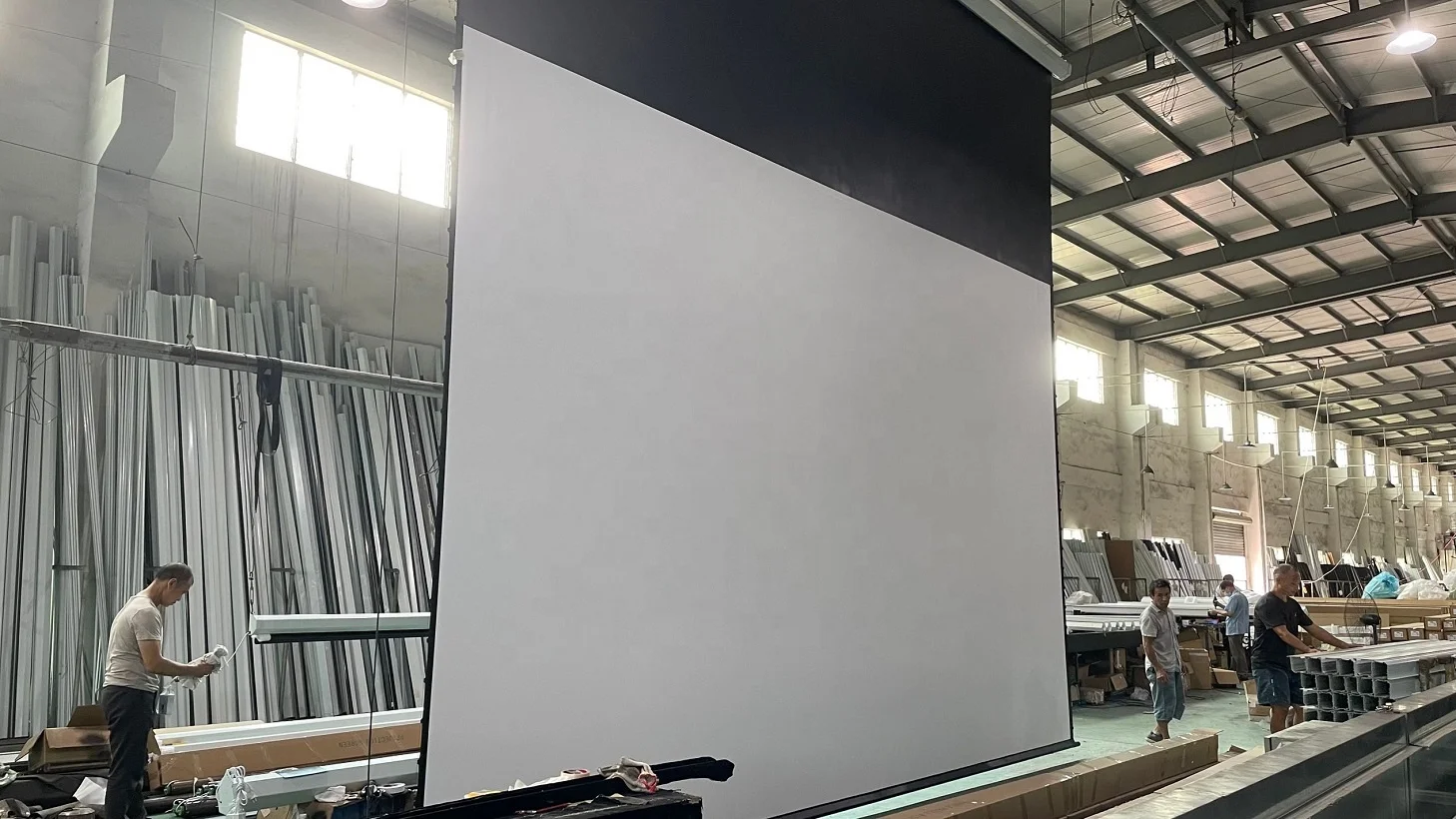 200inch Top Quality Motorized Projector Screen Electric Projection Screen with Tubular Motor