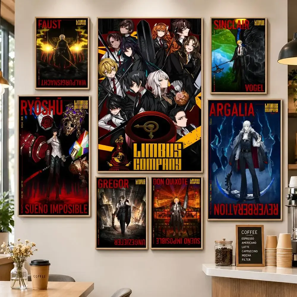 Game Limbus Company Project Moon RPG Poster HD Wall Decor Apartment Dorm Office Cafe Bedroom Home Gift