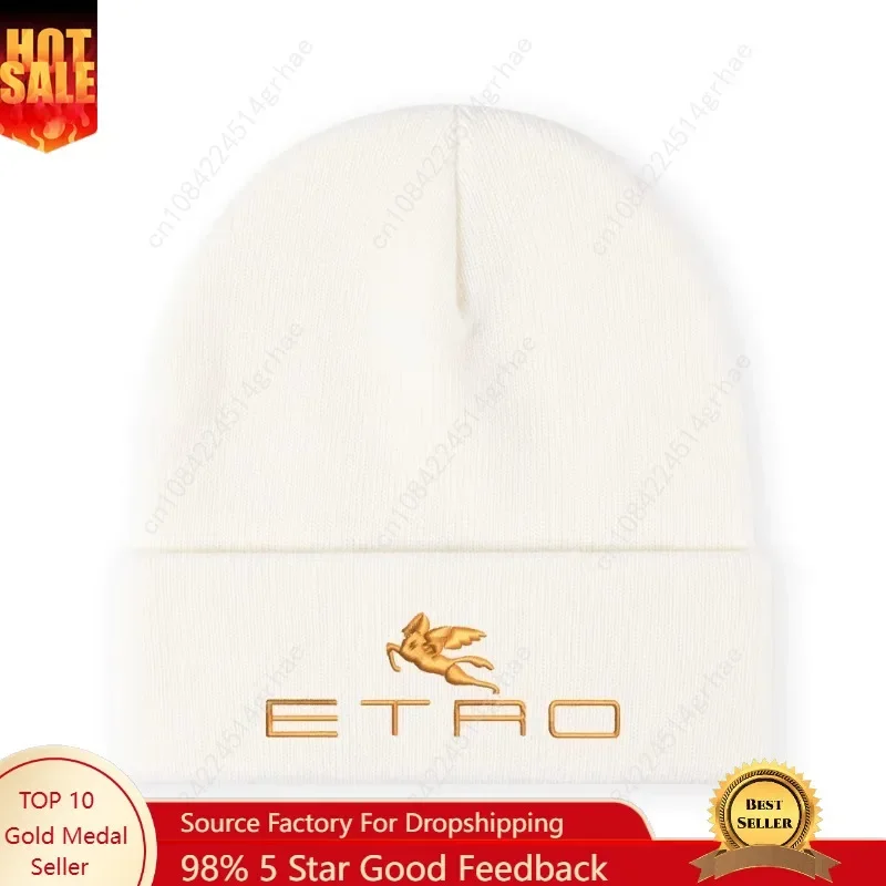 

1pc' E.T.R.O' Embroidered Beanie Soft Stretchy Lightweight Winter Hat for Men & Women, Outdoor Hip Hop Fashion