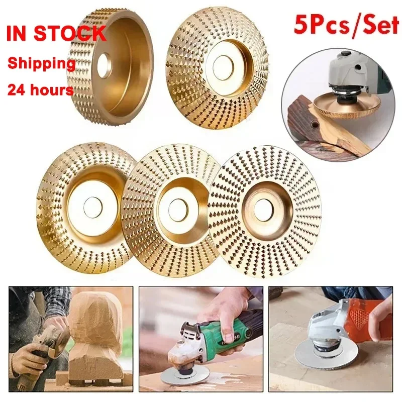 5Pcs/set Angle Grinding Discs Wood Grinding Polishing Wheel Rotary Disc Sanding Disc Abrasive Disc Tools for Angle Grinder