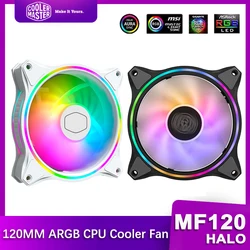 Cooler Master MF120 HALO 120 мм, компьютер, адаптер, 5 В/3 контакта, кулер для процессора