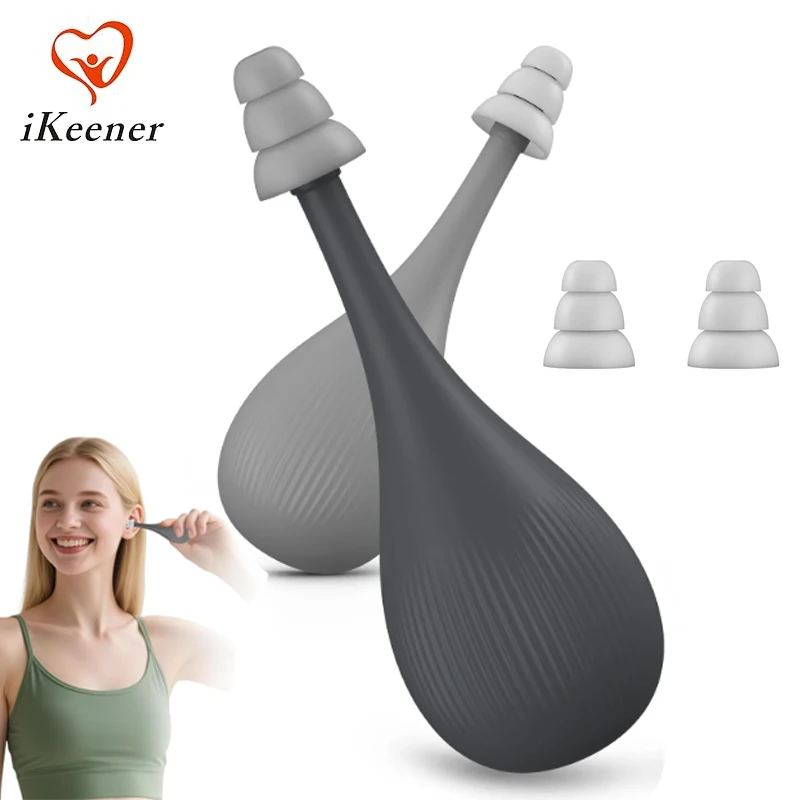 

Ear Pressure Relief Tool Portable Suction Device 3-layer Earplugs Inner for Relief Otitis Popping Sinus Fast Natural Comfort
