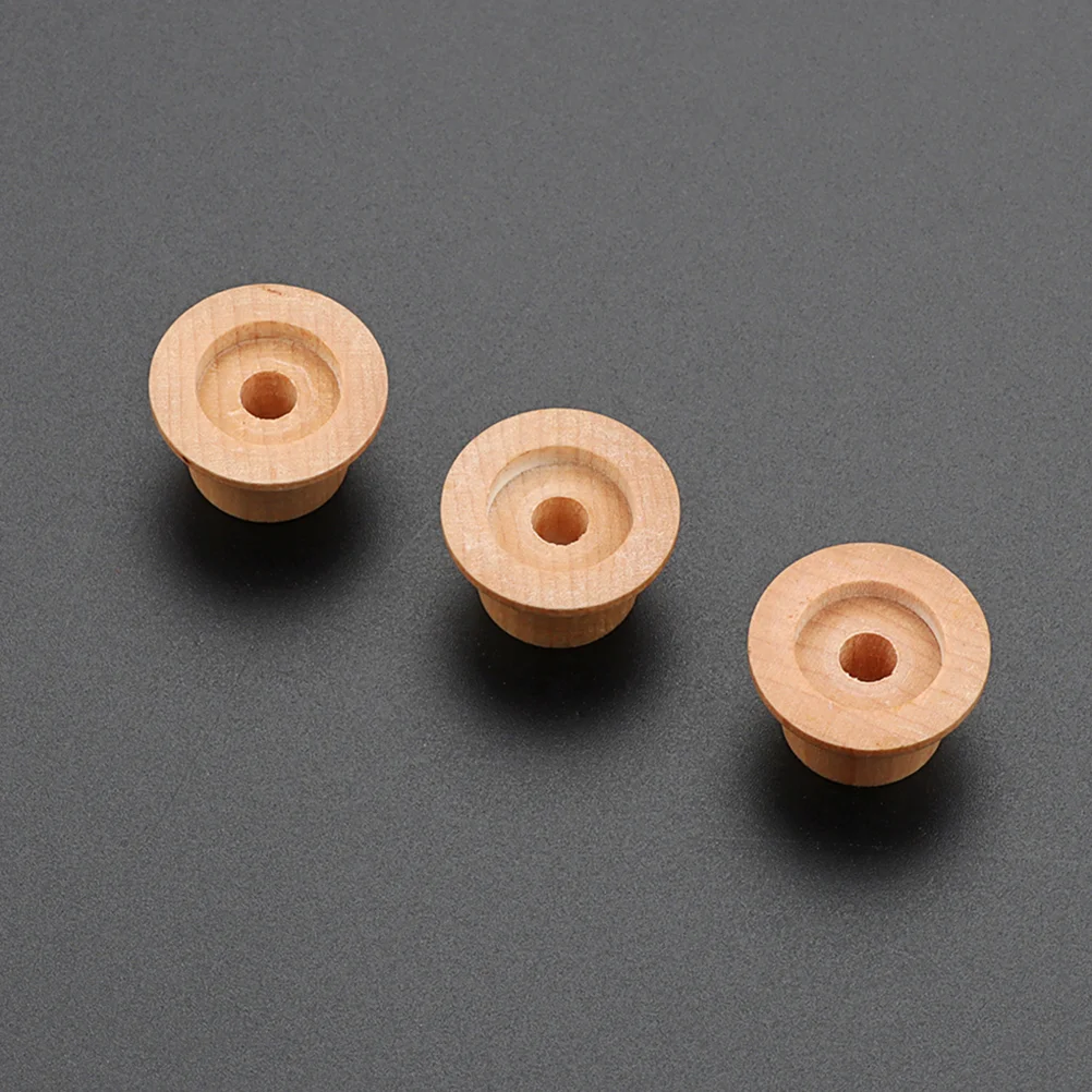 

3 Pcs Guitar Knob Acoustic Electric Volume Knobs Tone Control Caps Accessories Wooden Major