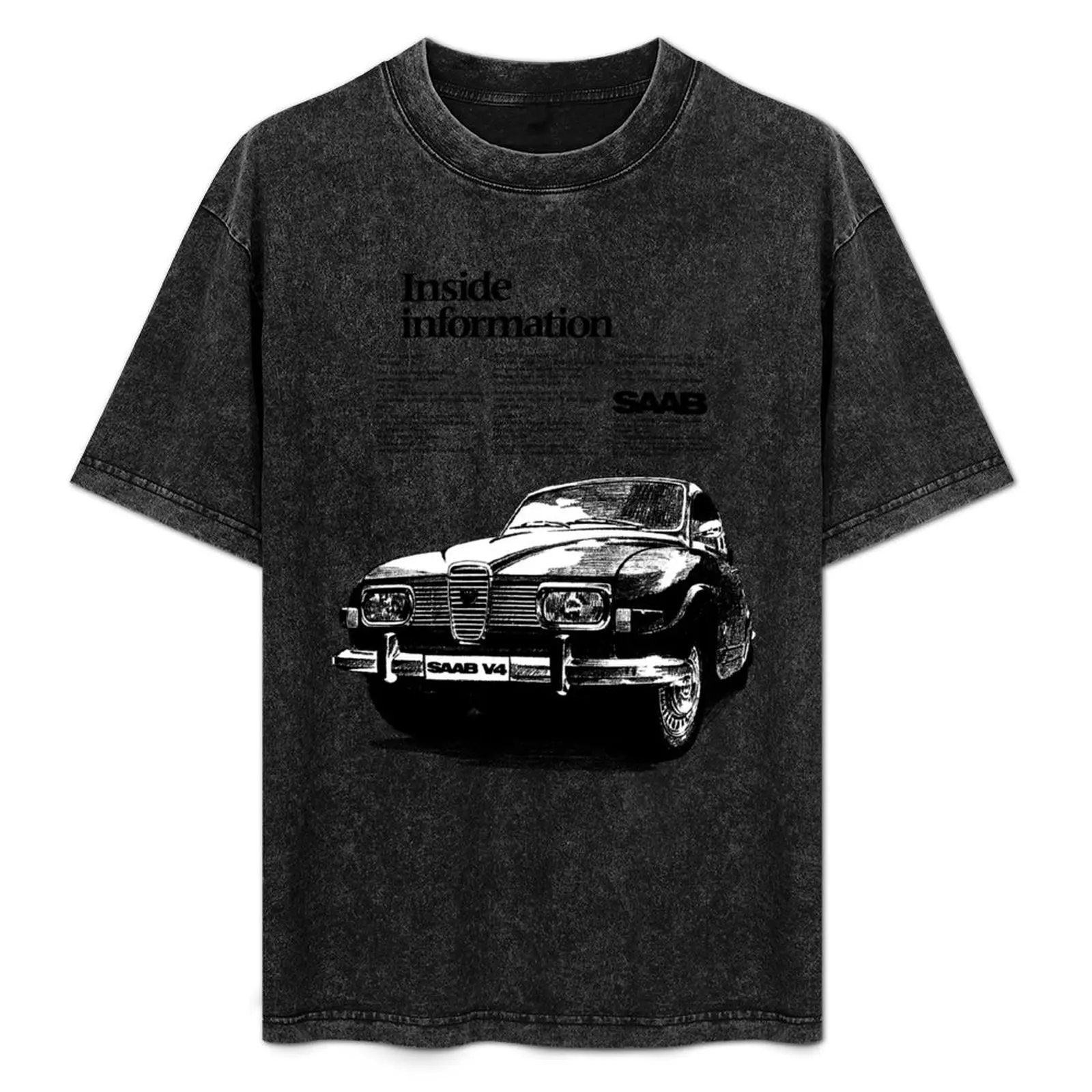 

SAAB 96 V4 T-Shirt vintage clothes summer top oversizeds boys animal print t shirts men