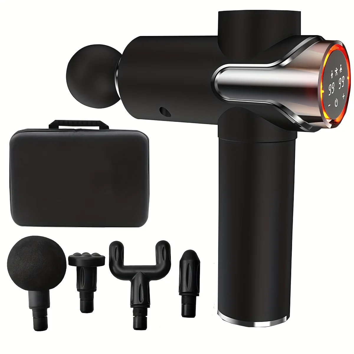 

Подходит для нового фасциального пистолета BX-820, 9-скоростной ЖК-модель, профессиональная фитнес-маска для шеи, глубокий расслабляющий массаж мышц