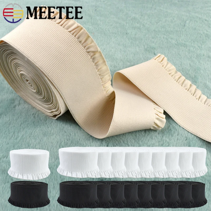

2-10Yards 60mm Elastic Band Soft Lace Trim Rubber Bands Dress Waist Decor Elastics Laces Stretch Webbing Tape Sewing Accessories