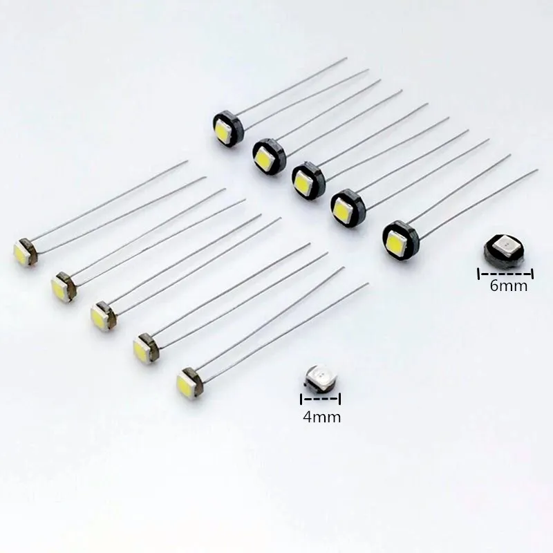 

100PCS T1 T3 T4.2 T4.7 T5 Car Bulb LED Lights12V 1SMD Instrument cluster lamp indicator central control CD air conditioning lamp