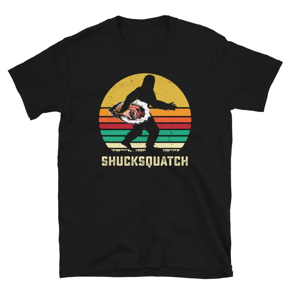 Funny Oyster T Shirt BigfooT Sasquatch Bar Lover Love Oysters Shucking Shucker Shuck