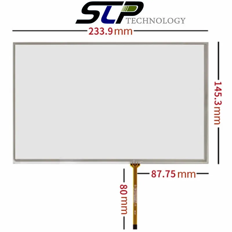 

10.2''Inch Touch Screen For Innolux AT102tn03 v9 16:10 Notebook Industrial Resistance Touch Panel Glass 233.9mm*145.3mm