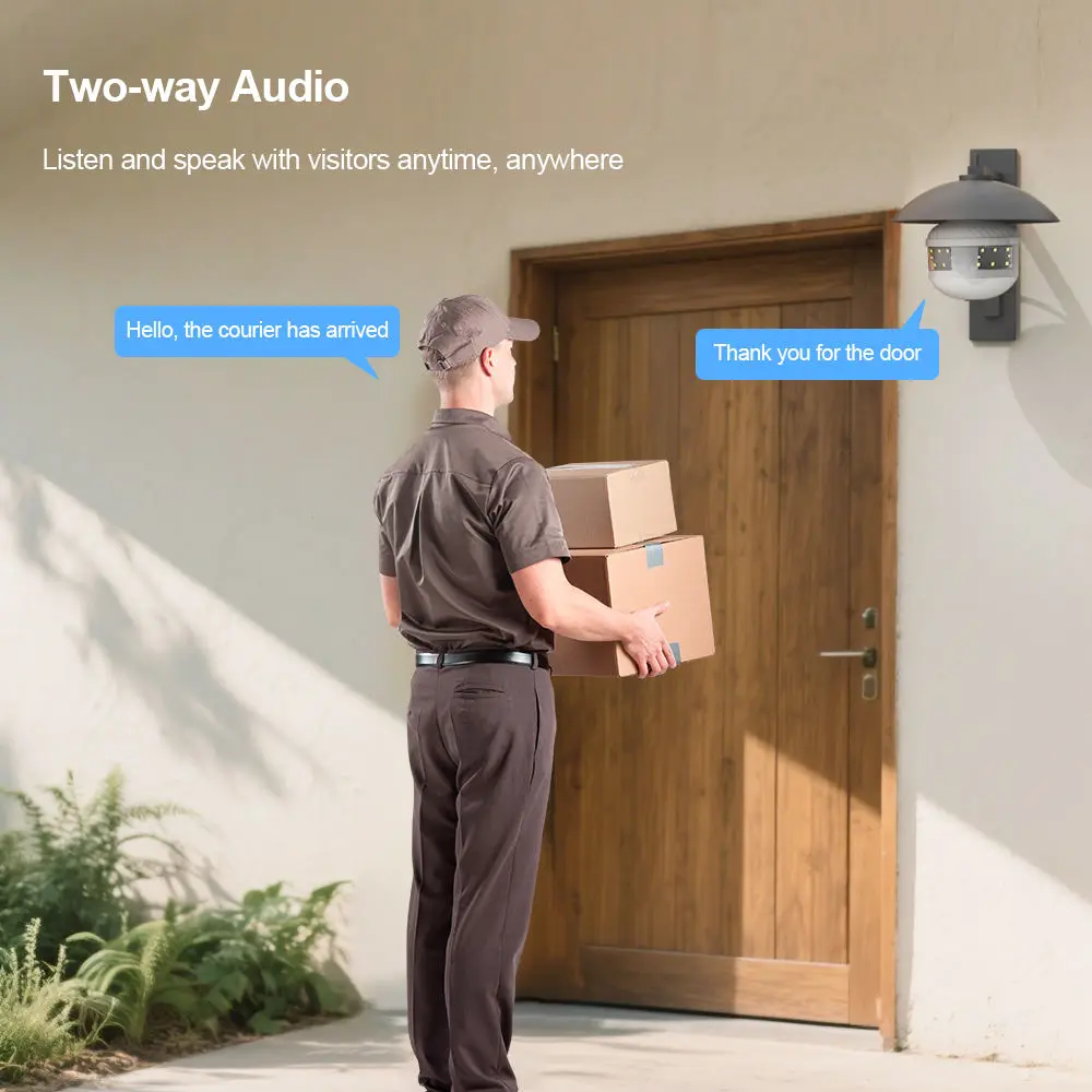 V380 PRO App 360 لمبة عرض بانورامية كاميرا 3MP للرؤية الليلية واي فاي CCTV عين السمكة لين كاميرا كشاف ضوء