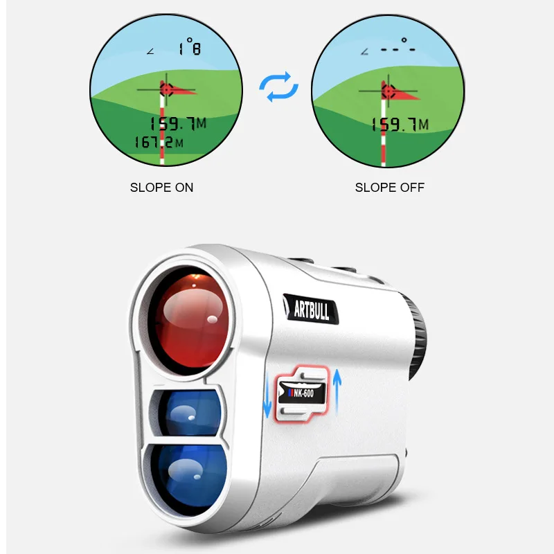 NK-600 Golf Rangefinder Charging 600m Lock Flag Ramp Outdoor Laser Rangefinder Telescope